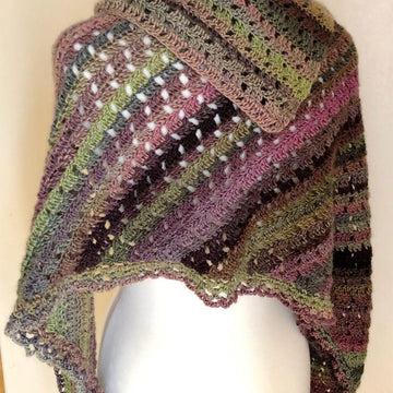Crochet Whimsical Woods Triangle Shawl