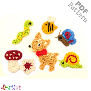 Set 04 Crochet Applique