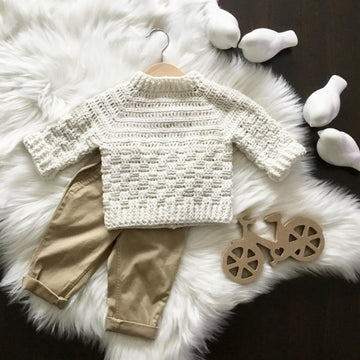 Harmony Basketweave Boy & Girl Sweater N 638