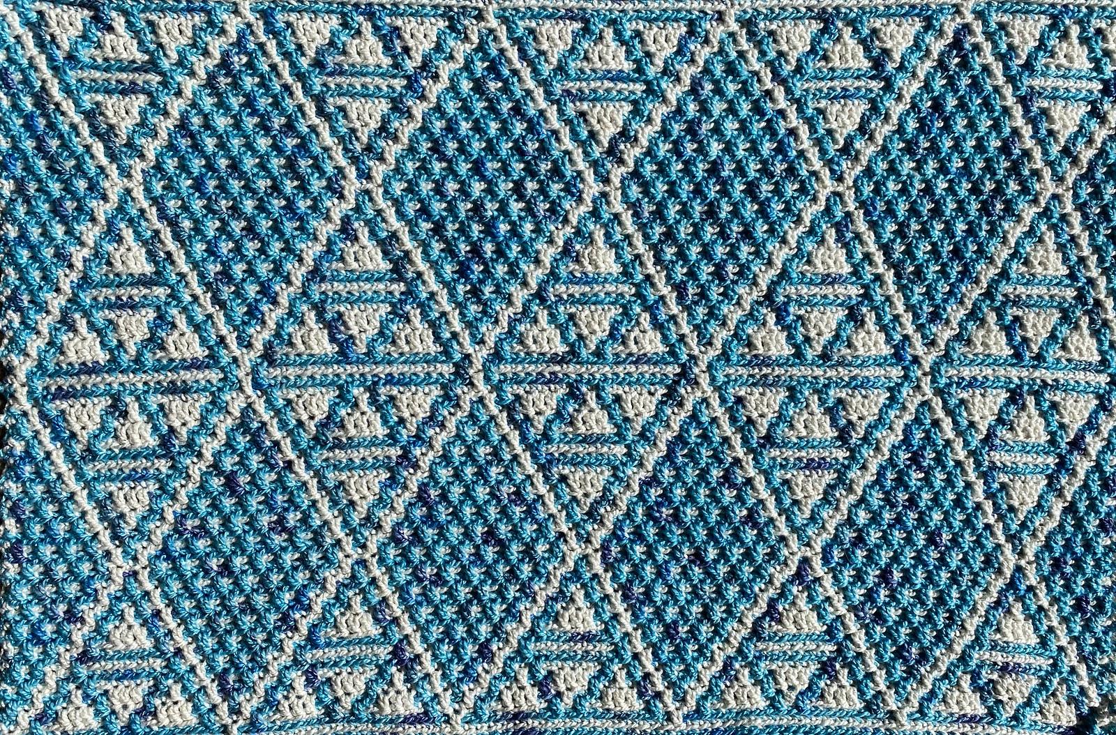 Diamonds in the Ruff Mosaic Placemat/runner