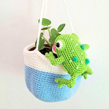 Frog Hanging Planter
