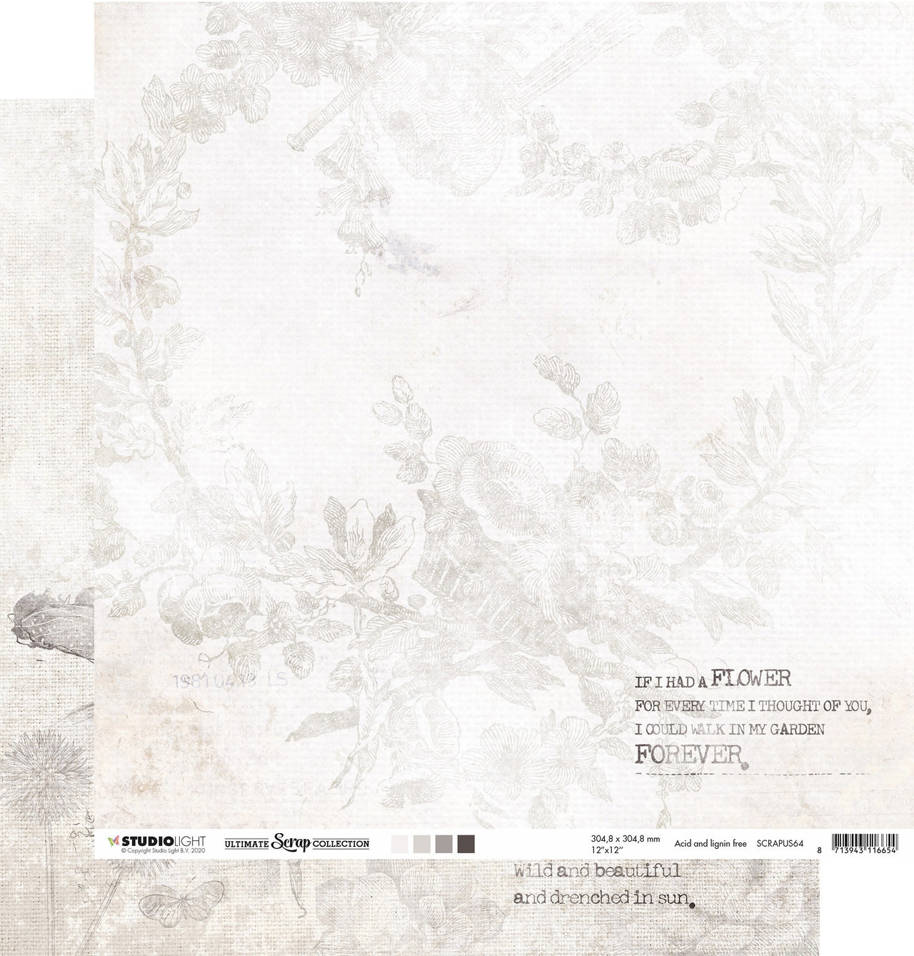 Studio Light Ultimate Scrap Collection Double-Sided Cardstock 12"X12" 10/Pkg - NR. 64