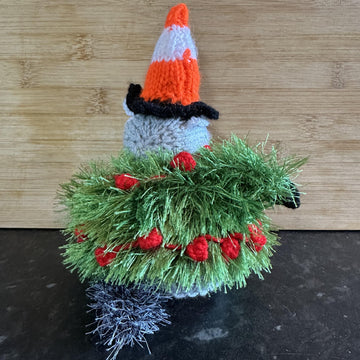 (Glasgow) Badger Dressed as a Christmas Tree - Chocolate Orange Cover/Stuffed Toy, Knitting Pattern