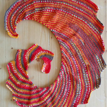 Dragon tail shawl