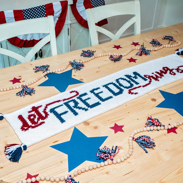Let Freedom Ring Table Runner