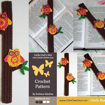 047 Owls Bookmark or decor - Amigurumi Zabelina Ravelry