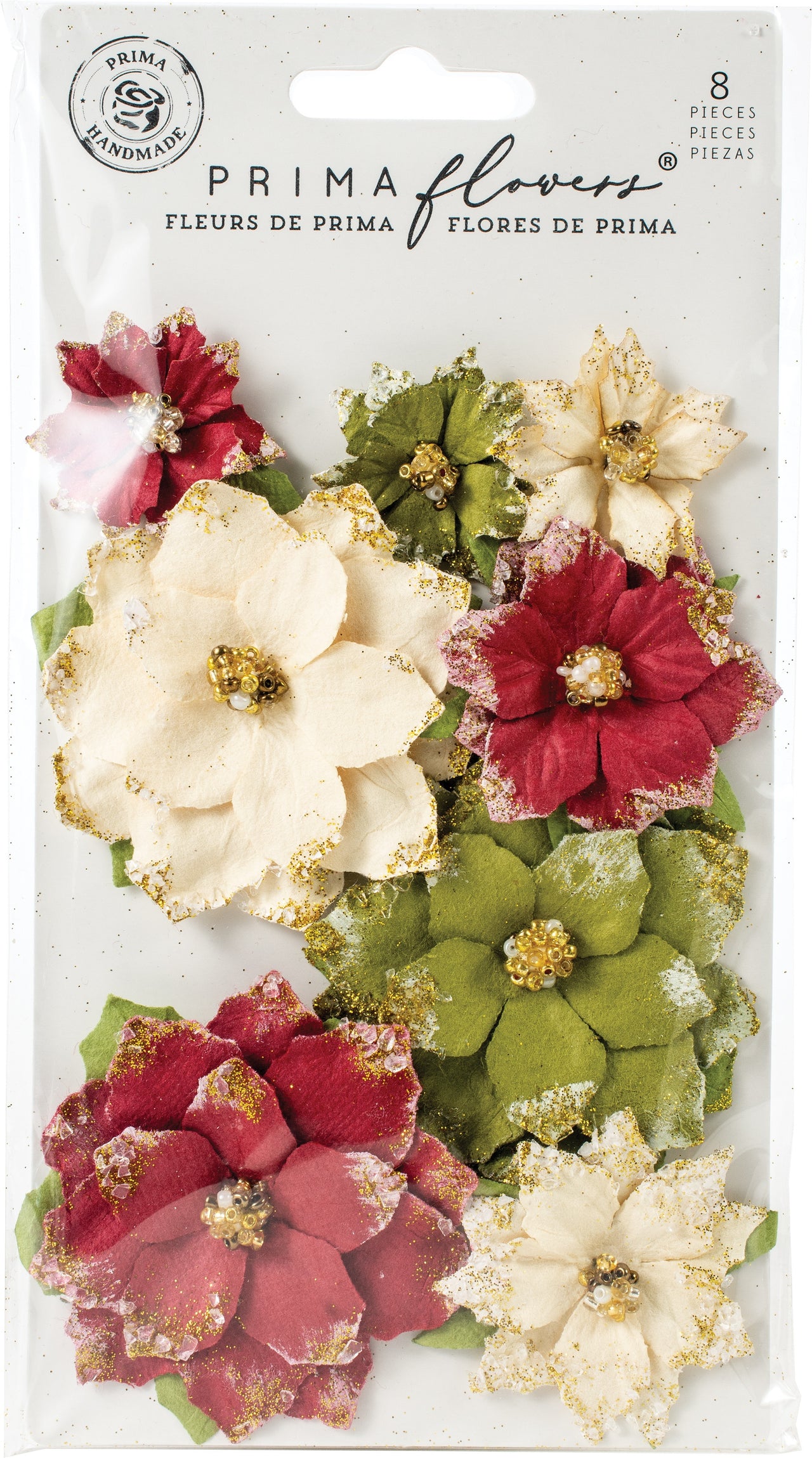 Prima Marketing Mulberry Paper Flowers - Tidings/Christmas In The Country