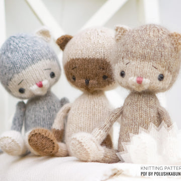 Knitting Pattern Little Kitty toy