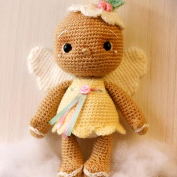 Vintage Gingerbread Angel Cookie Amigurumi