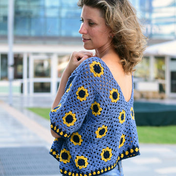 Adele crochet top cardigan