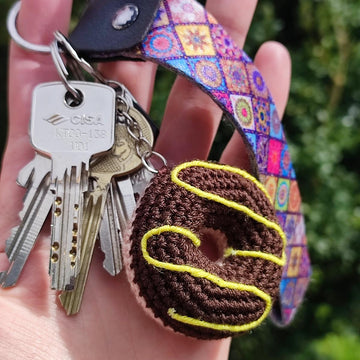Round Donut keychain
