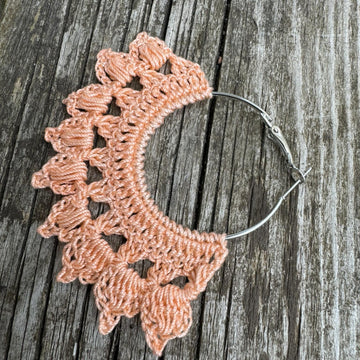 134. Hoop "Tango passion" crochet earrings pattern