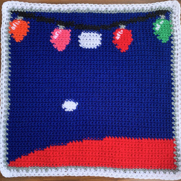 Santa Window Pane Afghan