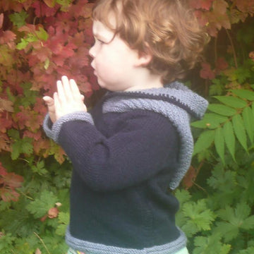 Connor - a seamless top down hooded sweater