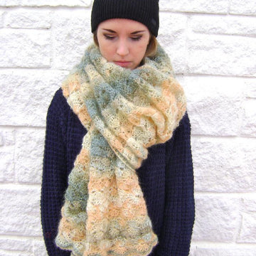 Catherine Wheel Mohair Shawl