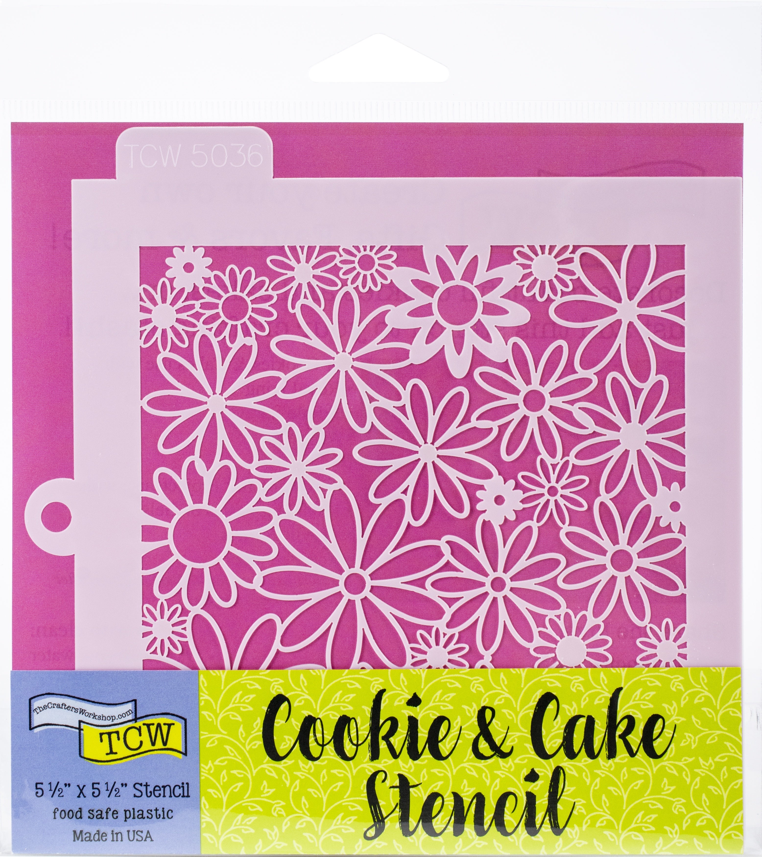 The Crafter's Workshop Crafter's Workshop Cookie & Cake Stencils 5.5"X5.5" - Flower Field