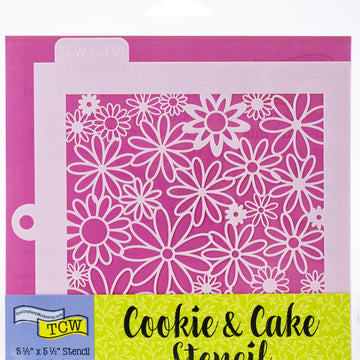 The Crafter's Workshop Crafter's Workshop Cookie & Cake Stencils 5.5"X5.5" - Flower Field