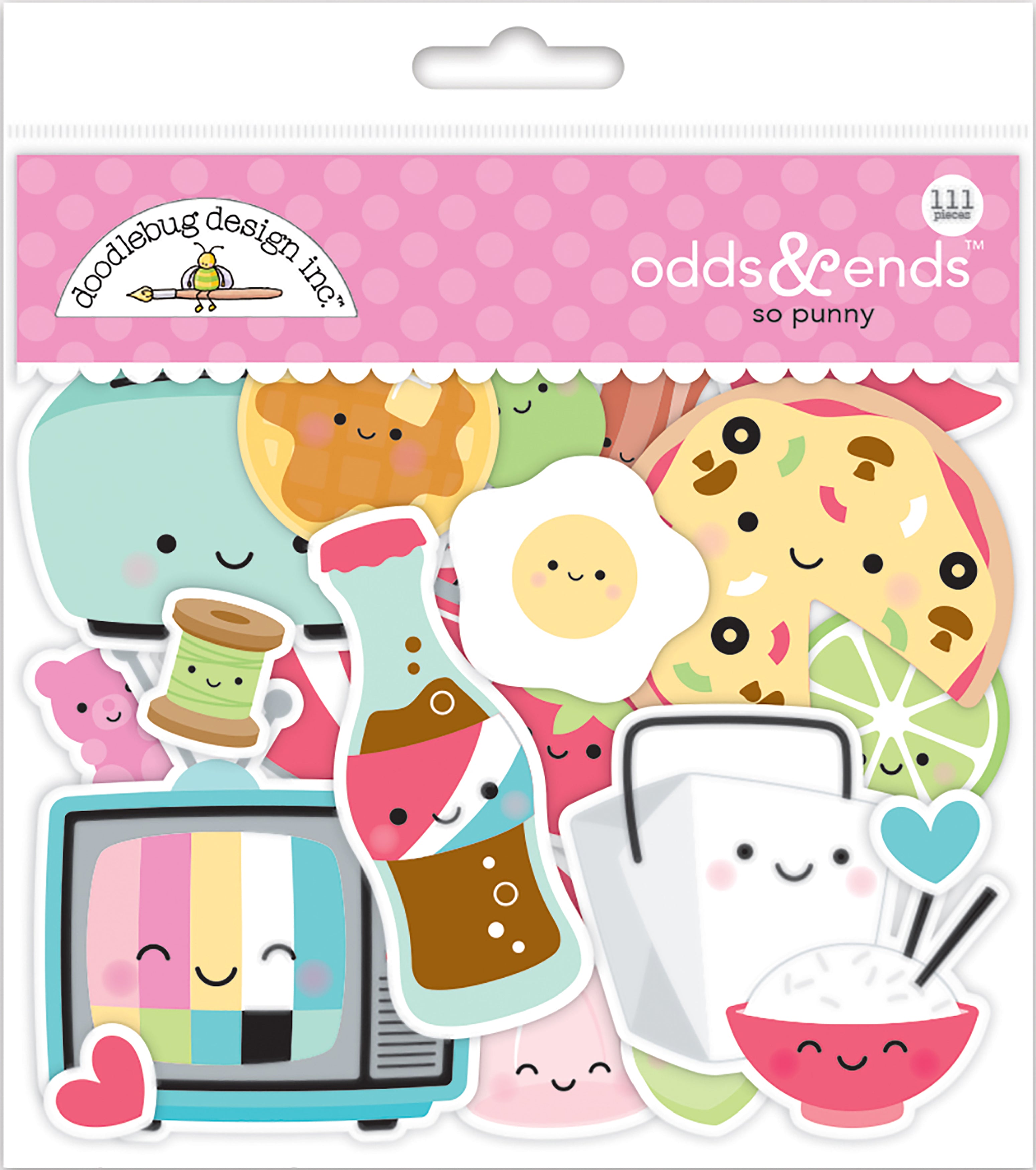 Doodlebug Odds & Ends Die-Cuts - So Punny, 111/Pkg