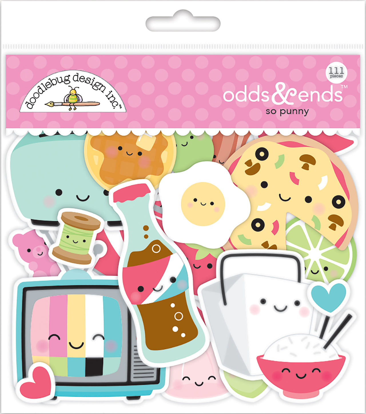 Doodlebug Odds & Ends Die-Cuts - So Punny, 111/Pkg