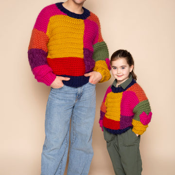 Made with Love by Tom Daley Patch It Up Patchwork Jumper - XS