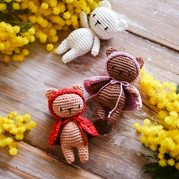 Crochet pattern Bisou the tiny bear