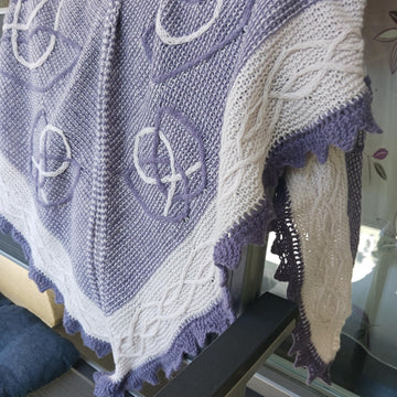 Rosy Lotus Shawl