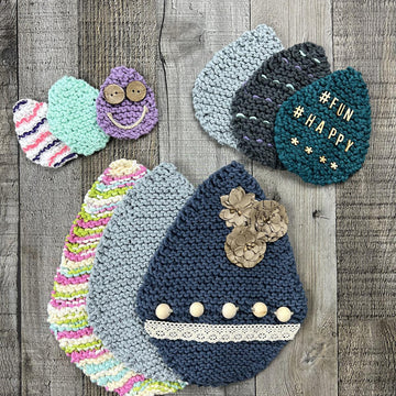 Eggtastic Dishcloth Canvas (Garter Version)