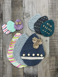 Eggtastic Dishcloth Canvas (Garter Version)