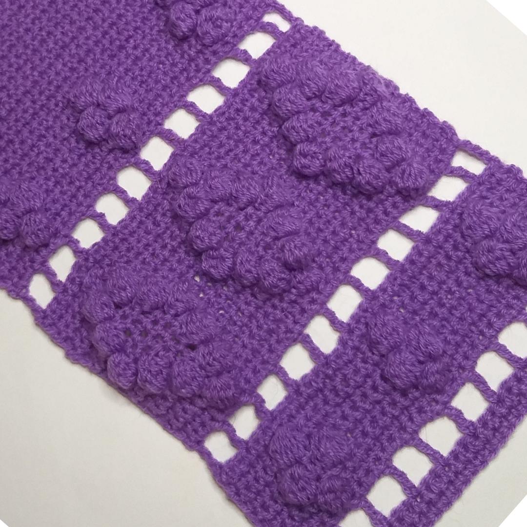 Crochet scarf, blanket pattern.