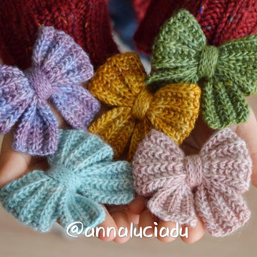 Knitted Rib Bow Hair Accessories