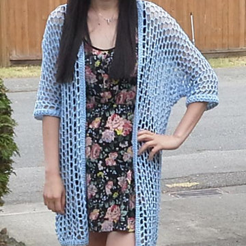Honeycomb Mesh Crochet Summer Cardigan