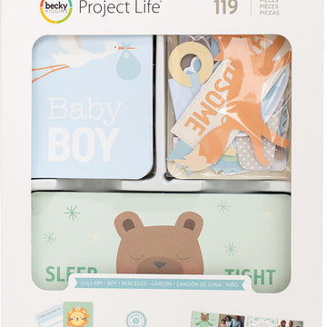 American Crafts Project Life Value Kit 120/Pkg - Lullaby Boy