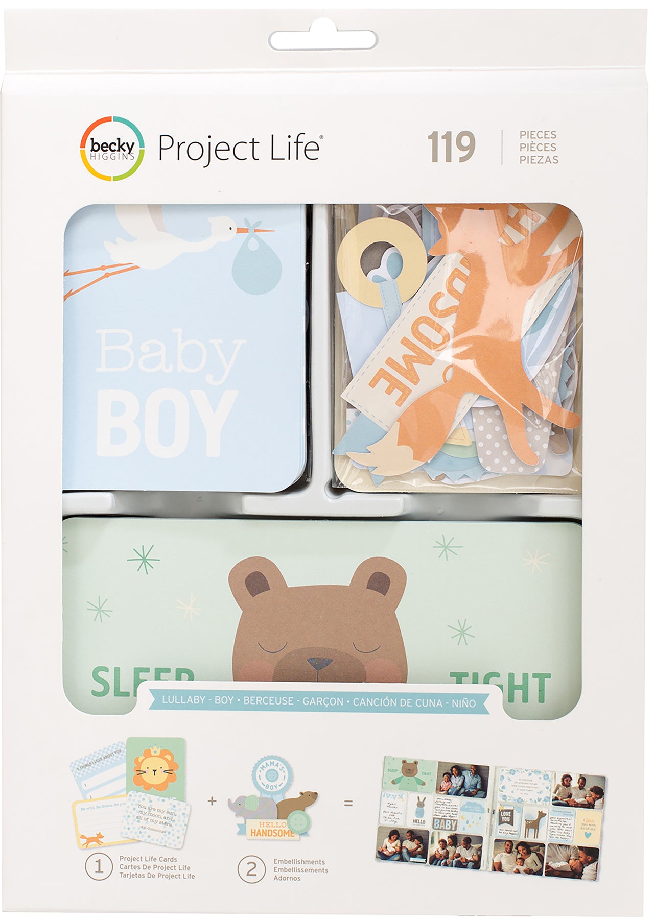 American Crafts Project Life Value Kit 120/Pkg - Lullaby Boy