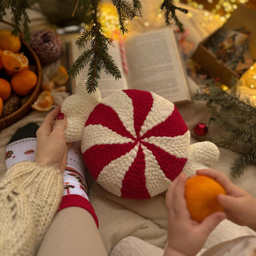 Wrapped Candy pillow