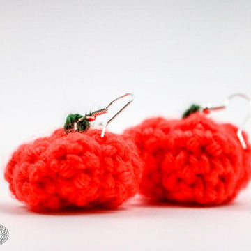 Little 3D Pumpkin Earrings