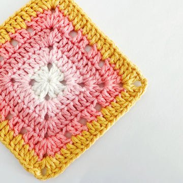 Easy Eyelet Granny Square