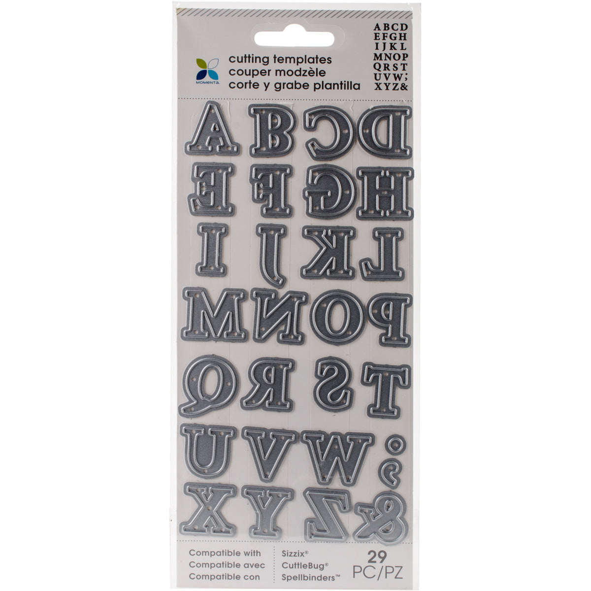 Momenta Die Cutting Templates - Alphabet Upper Case