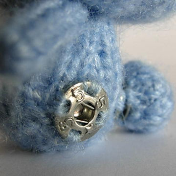 Blue Rabbit Doll with removable tail. Toy from the Tanoshi series.