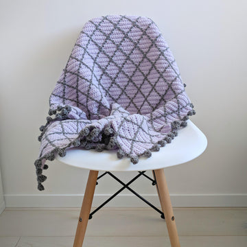 Half Double Diamond Blanket