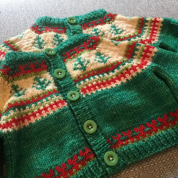 Christmas tree cardigan