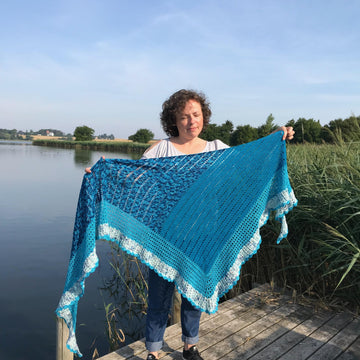 Penny Lane Blue Sky Shawl