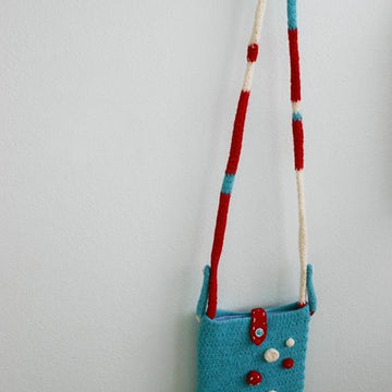 Felted Button iPad Bag