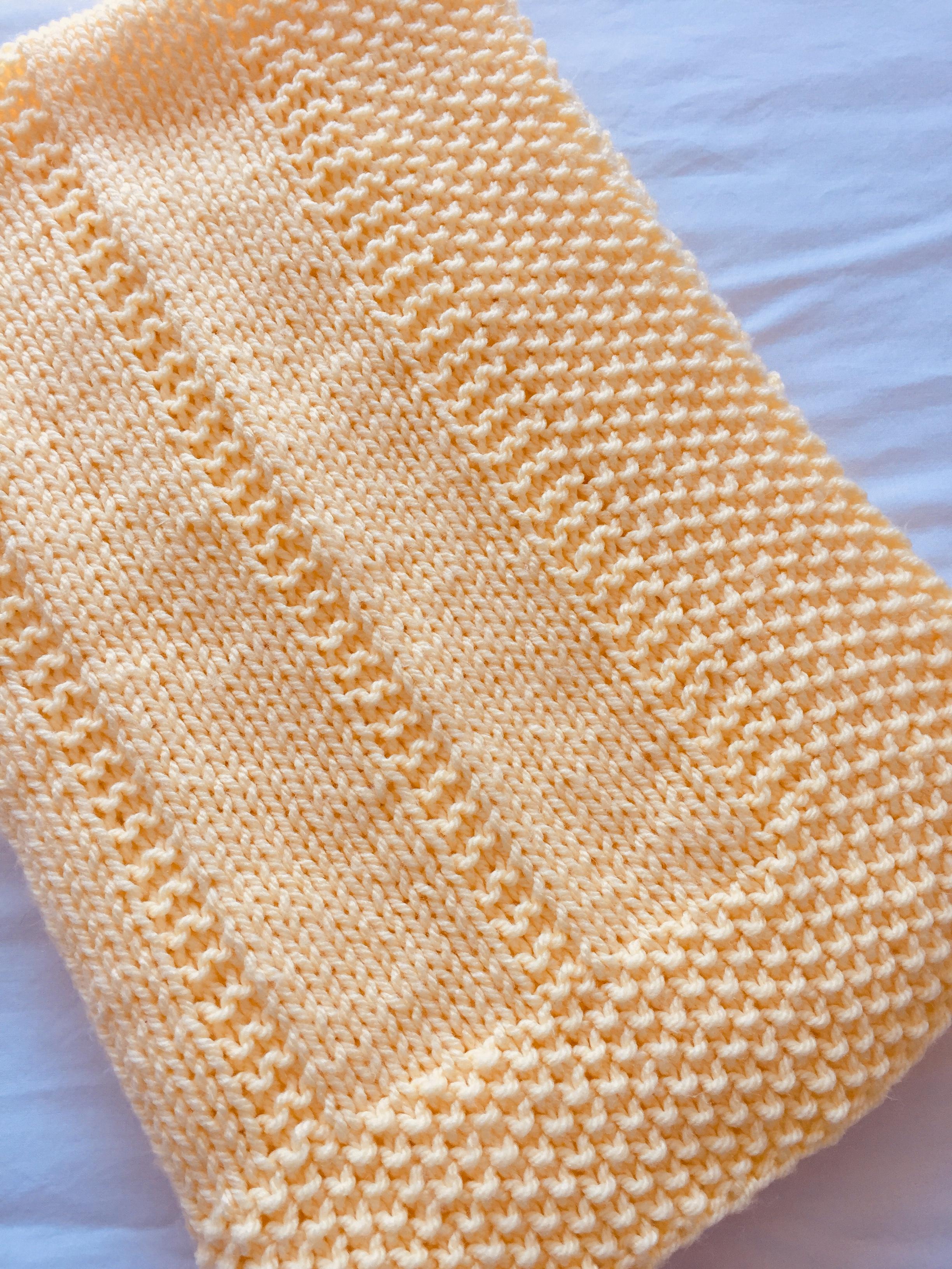 Easy Baby Blanket ~  Chunky, Aran or DK