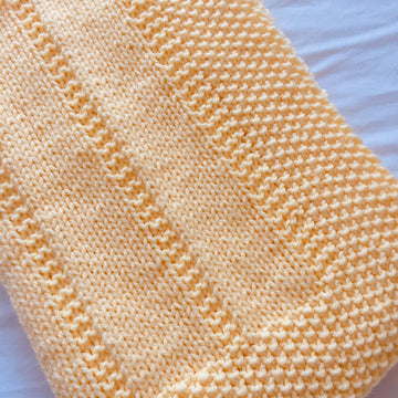 Easy Baby Blanket ~  Chunky, Aran or DK