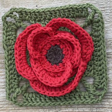 Poppy Granny Square
