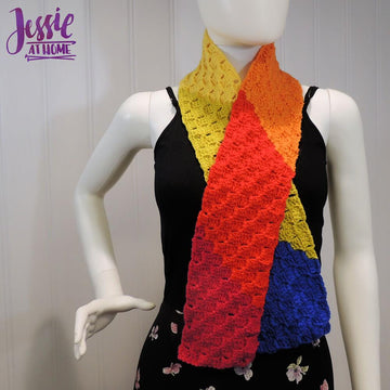 Scarf Squared Double Crochet C2C