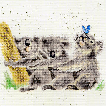 Bothy Threads Three of a Kind Cross Stitch Kit - 26cm x 26cm