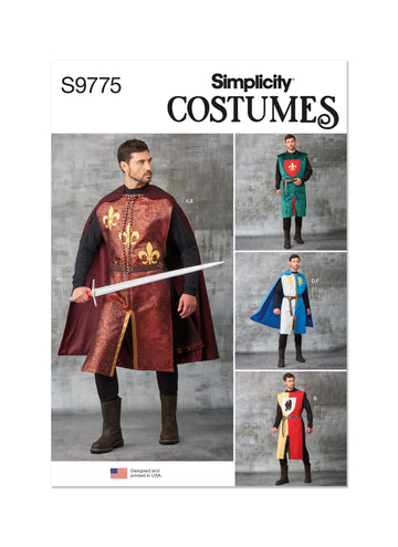 Simplicity Unisex Tabards, Capes and Heraldic Shields S9775 - Sewing Pattern