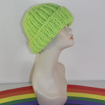 Very Super Chunky Rib Beanie Hat Circular