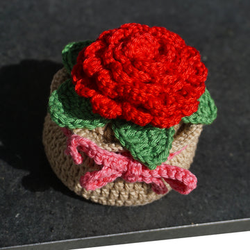 Häkelanleitung Amigurumi Blume im Topf!